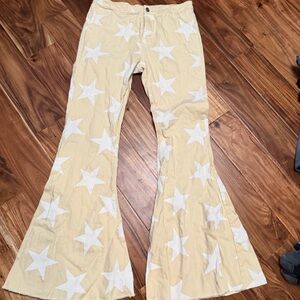 Altar'd State Cream and White Pants